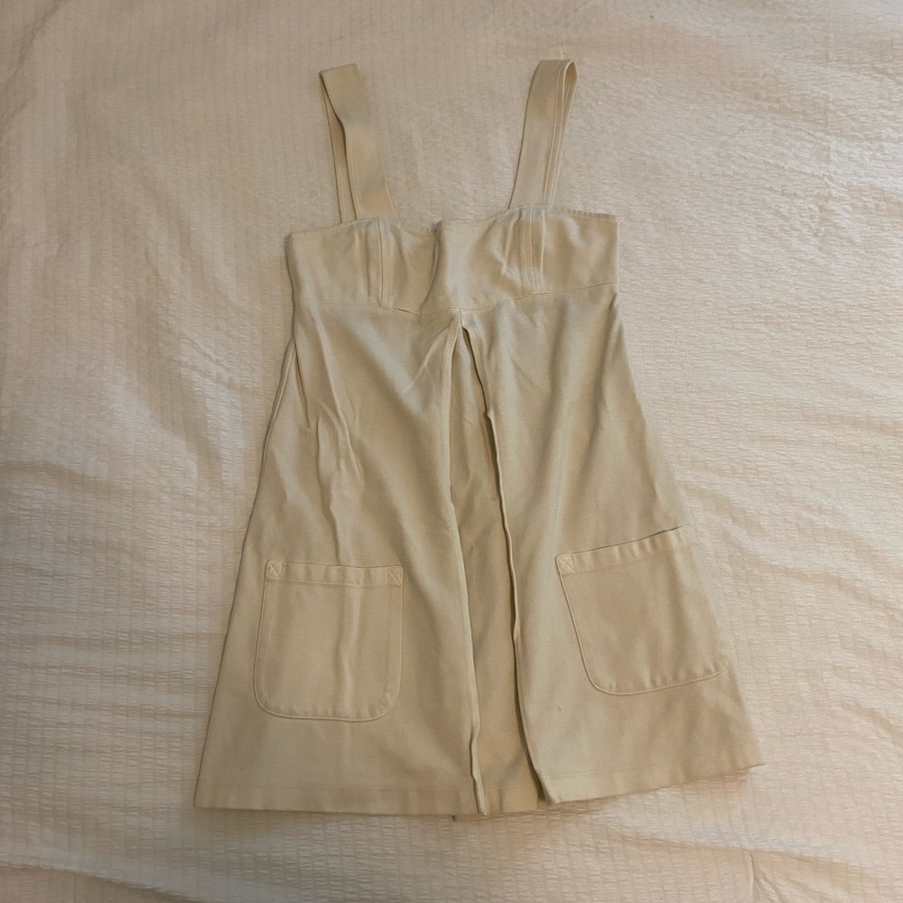 Cream DVF baby doll dress 🤍